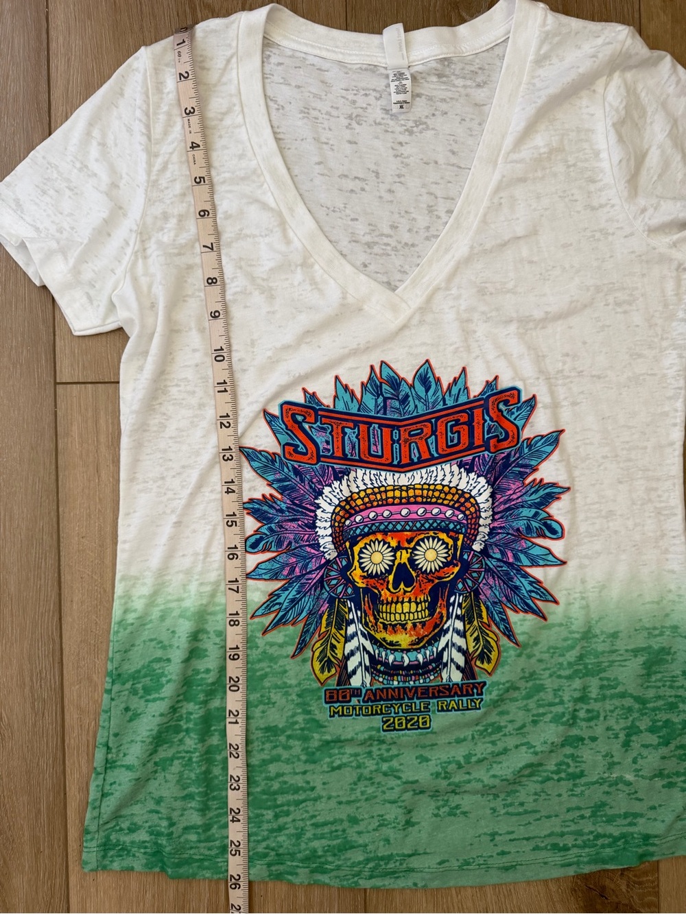 STURGIS 80th Anniversary Motorcycle Rally 2020 Burnout Tee EUC - Picture 4 of 6